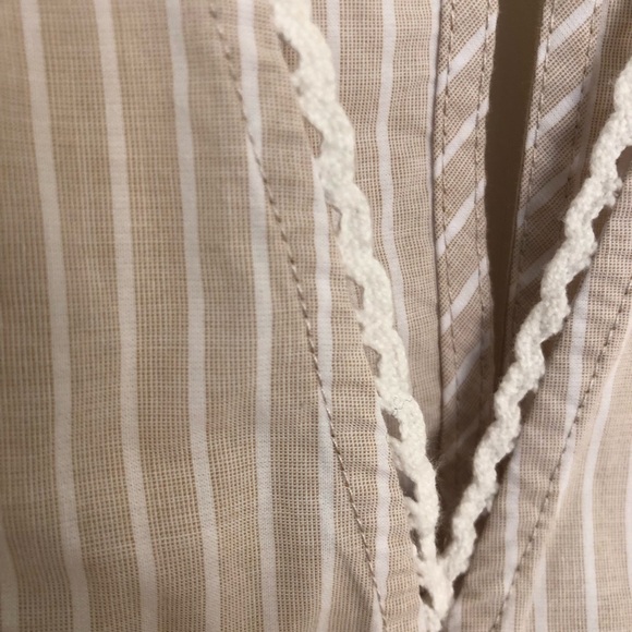 NWOT Free People Good Feels Striped Peplum Top Sz medium sleeveless summer - Picture 8 of 15